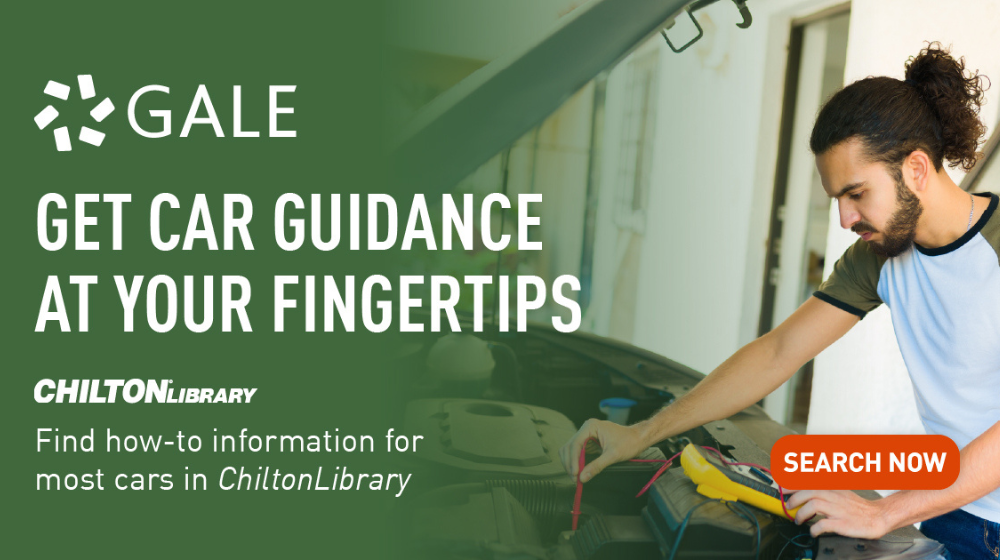 Man working on car engine.  Get car guidance at your fingertips