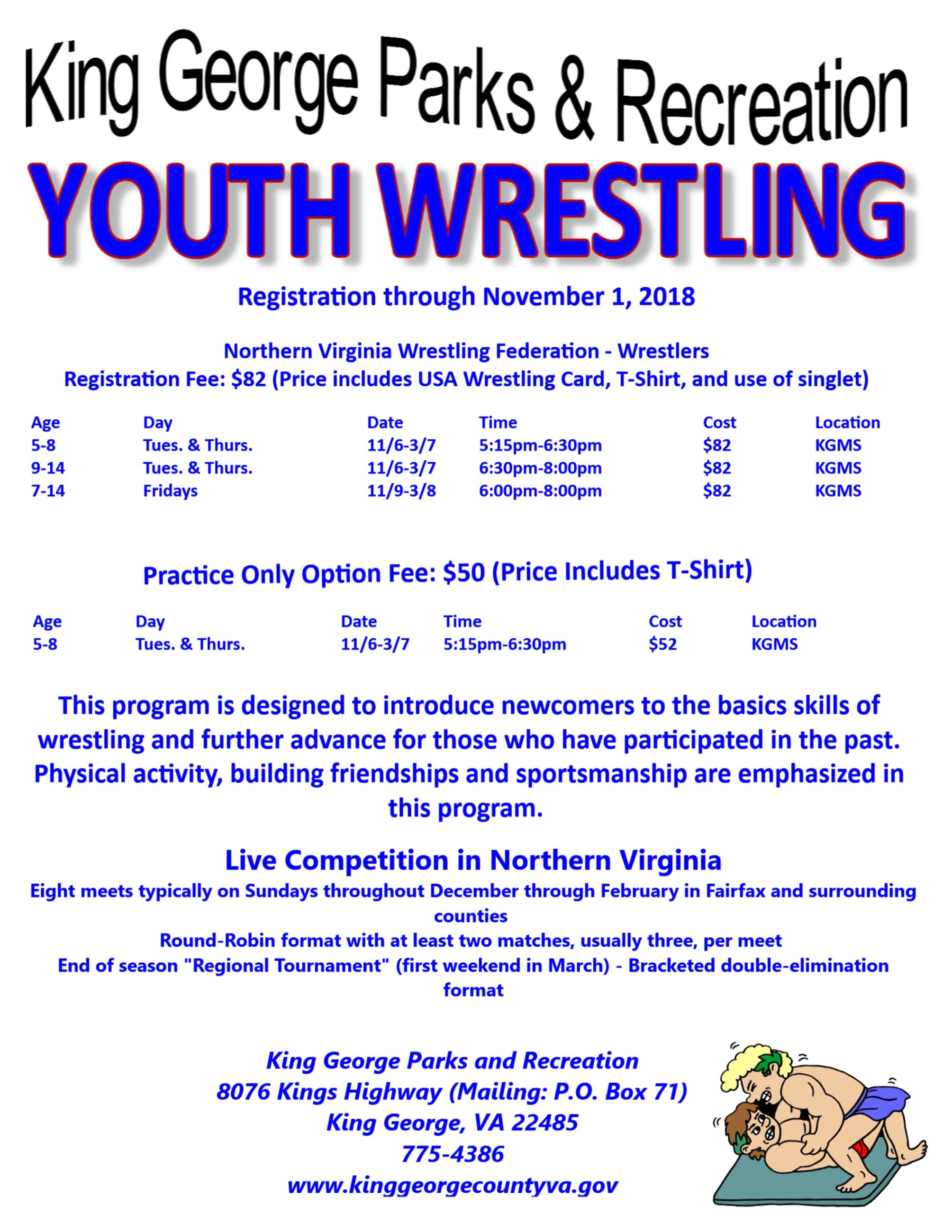 2019 Youth Wrestling Flyer