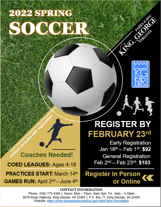 2022 Spring Youth Soccer Flyer Photo