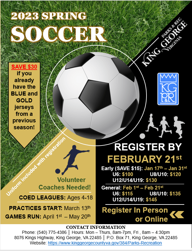 2023 Spring Youth Soccer Flyer Photo